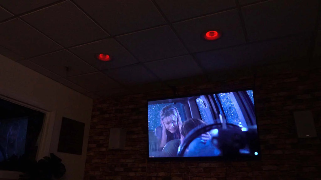 Home Theater Bluetooth Receiver with 4 In-Ceiling 6.5" LED Speakers P521771