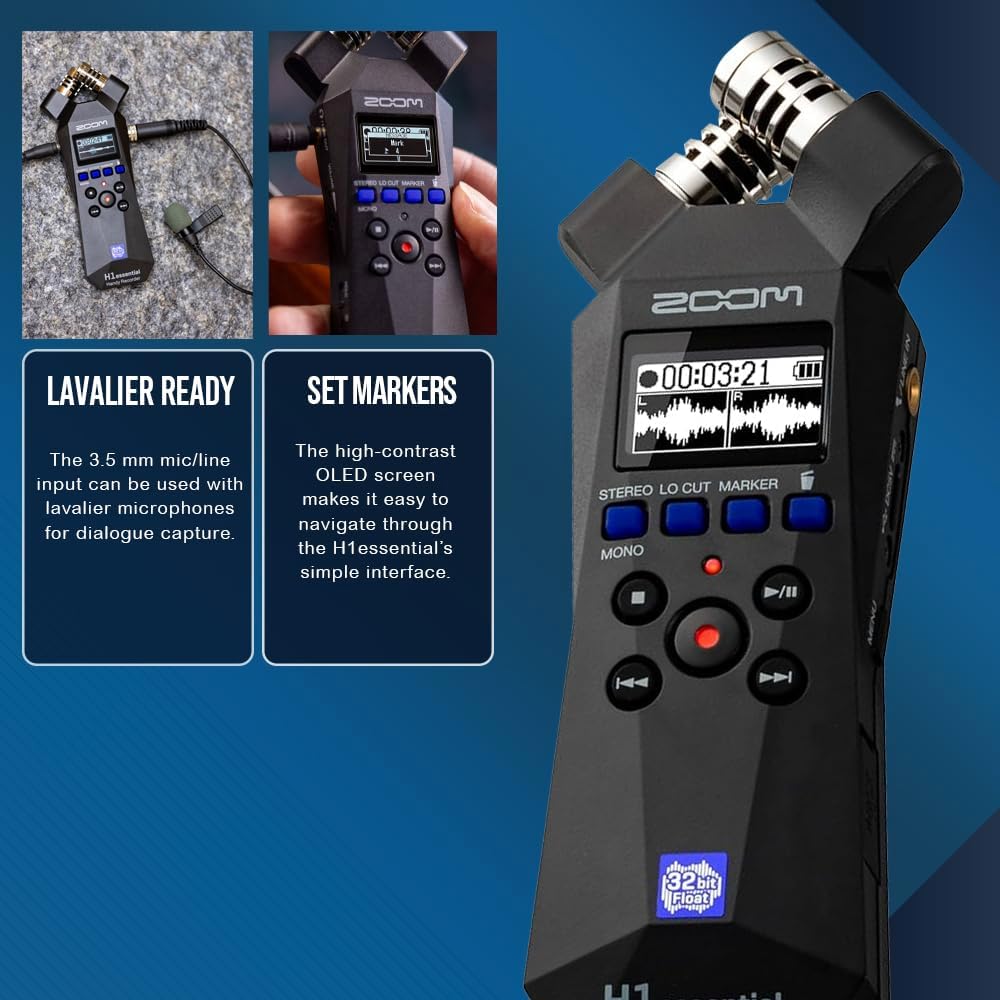 Portable Stereo Audio Recorder with X/Y Microphone A963951