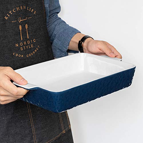 Ceramic Baking Dish with Handles, 9x13 Oven Casserole Pan Q16283