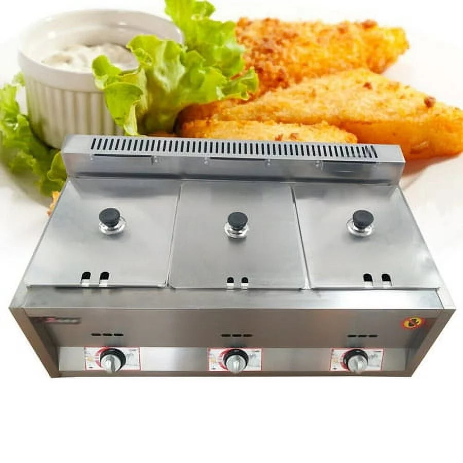 Commercial Propane Deep Fryer Countertop 18L Gas Fryer X3989