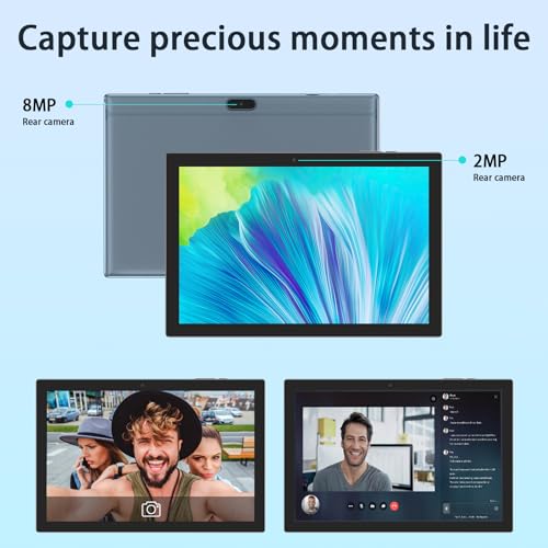10 Inch Android 14 Tablet with Keyboard, 8GB RAM, 64GB Storage H38978