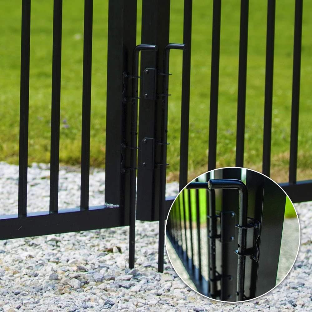 Heavy Duty Gate Drop Rod 36 inch Steel Black Finish - 2 Pack P1390