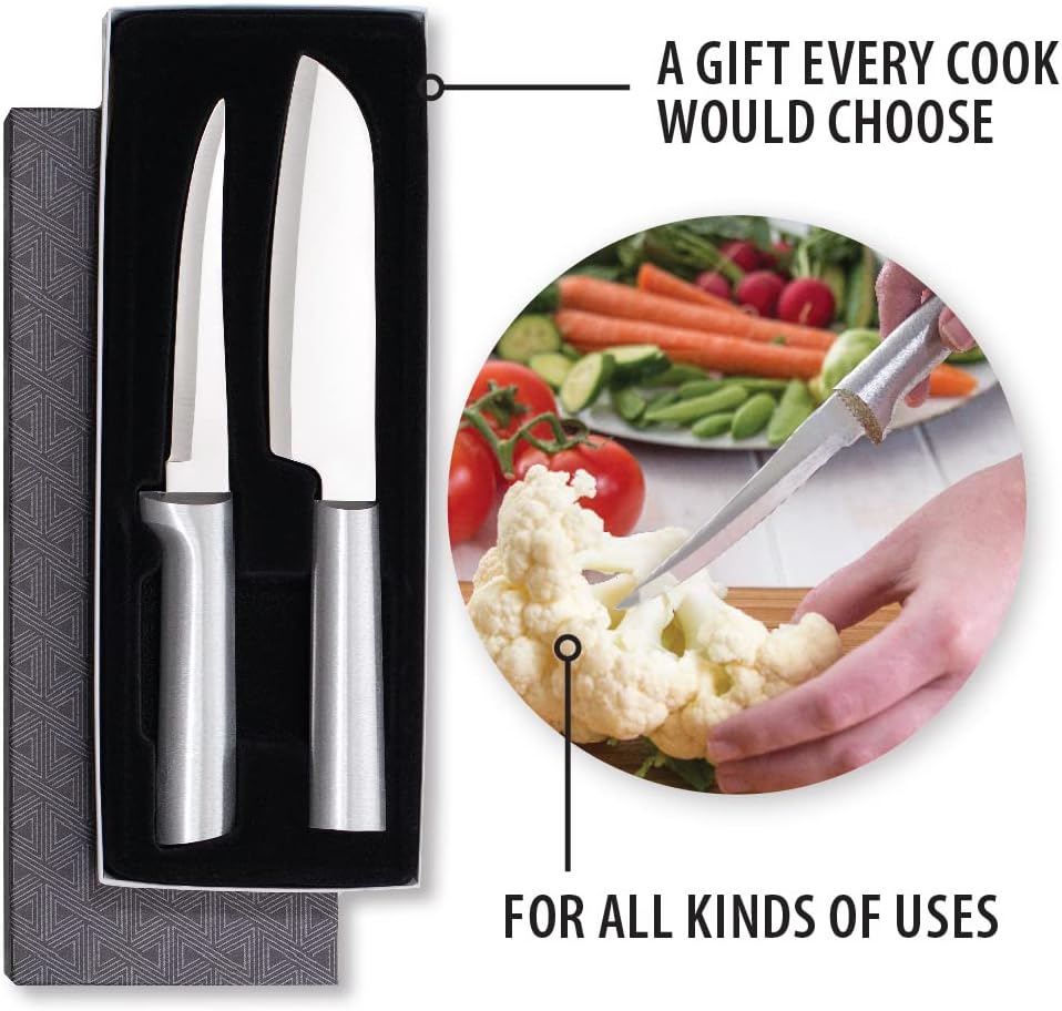 Two Piece Stainless Steel Knife Gift Set, 8 Inches R568
