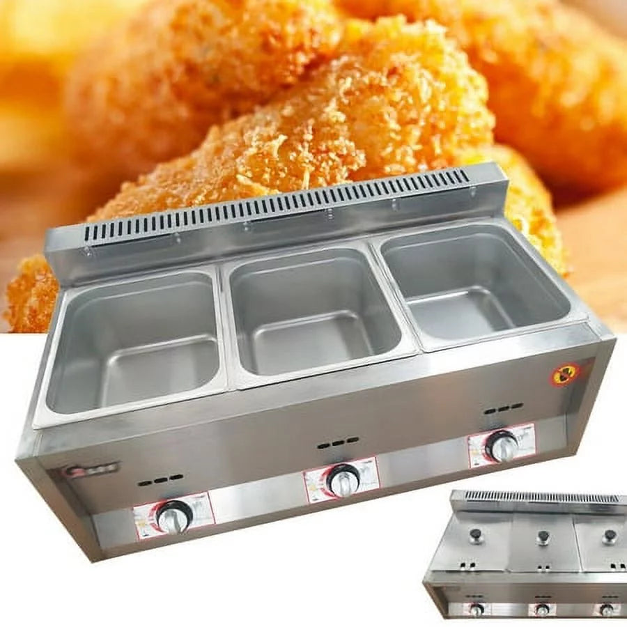 Commercial Propane Deep Fryer Countertop 18L Gas Fryer X3989