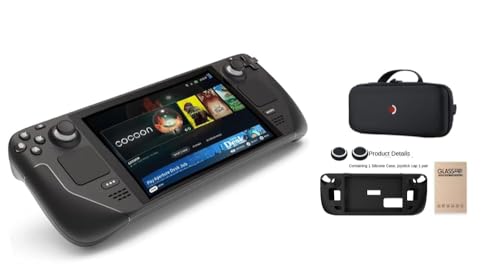Valve Steam Deck OLED Handheld Gaming Console, 2TB, 1280 x 800 LCD Display, with Carrying Case and Protection Bundle (2TB)