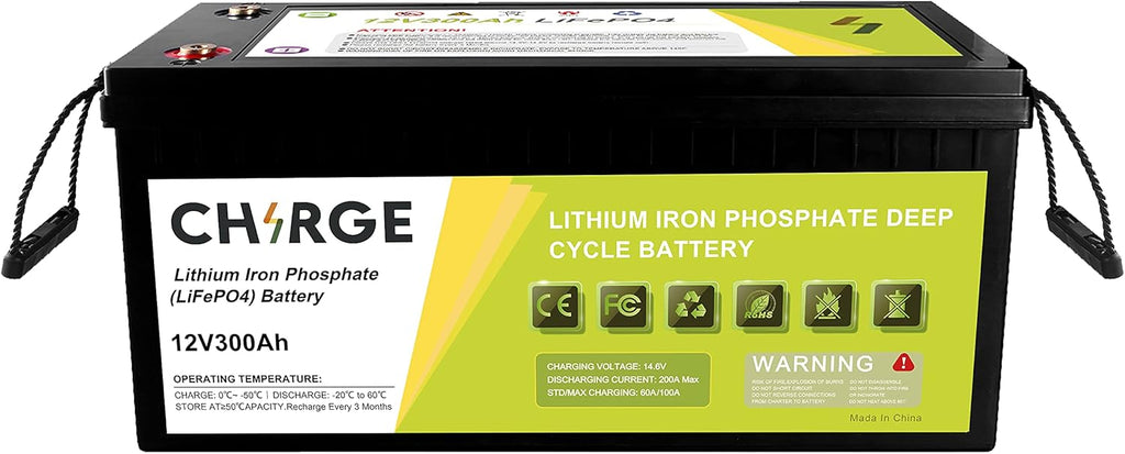 12V 100Ah LiFePO4 Battery with Built-in BMS for RV, Home Energy Storage and Off-Grid I29606