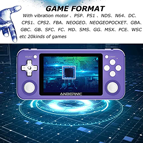 Handheld Game Console, 3.5 Inch IPS Screen, 64GB Storage Y62402