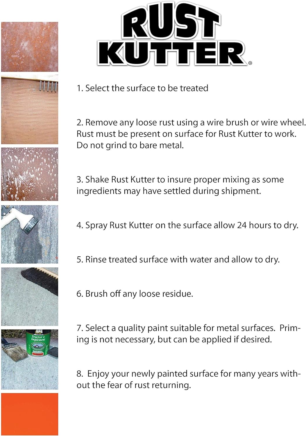 Rust Converter Gallon - Stops Rust and Prepares Surface for Painting, Pack of 2 E33484
