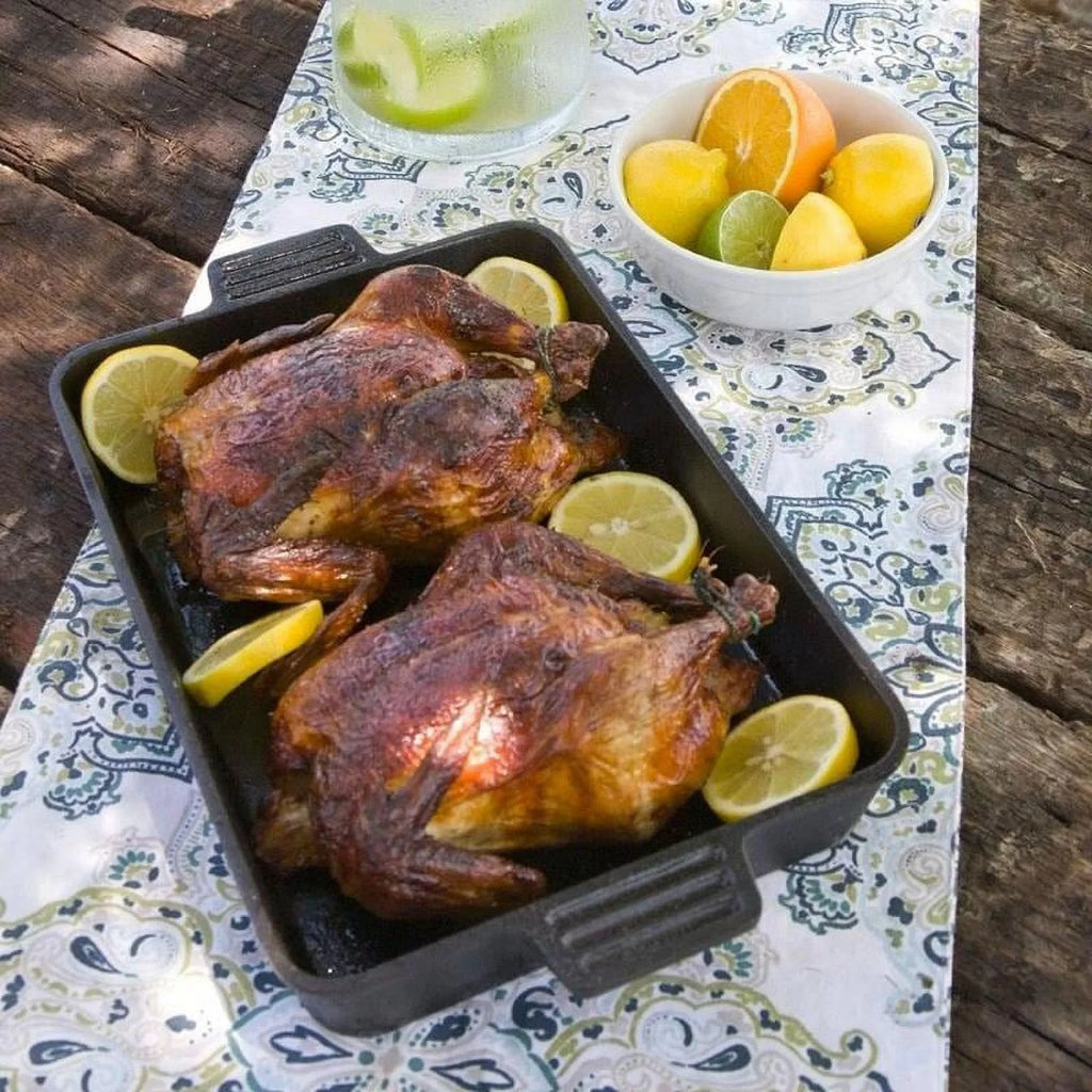 Cast Iron Bake Pan Set, 8 & 13 Inch, Black Z853