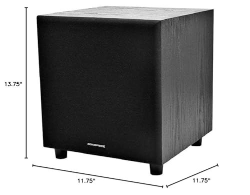 60-Watt Powered Subwoofer 8 Inch for Studio and Home Theater V205545