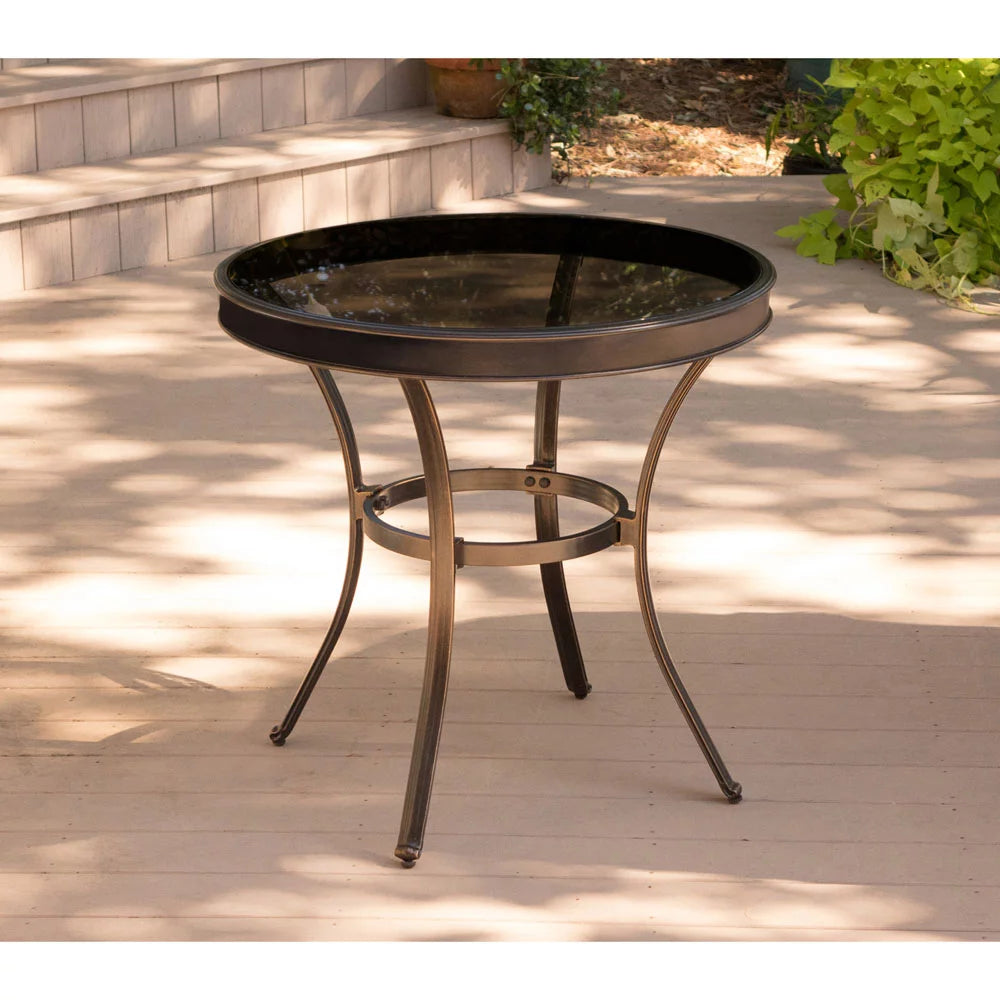 3-Piece Bistro Set with Glass-Top Table Q411