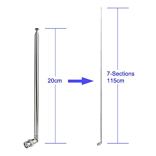 Police Radio Scanner Antenna 20-1300MHz Telescopic BNC Male M7277