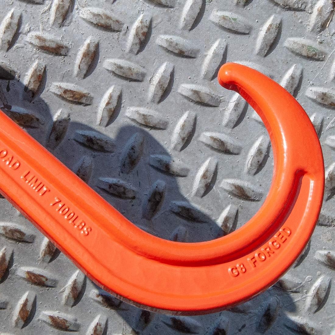 Alloy Tow Chain with Forged Long J Hook, 3/8 Inch x 6 Foot A761