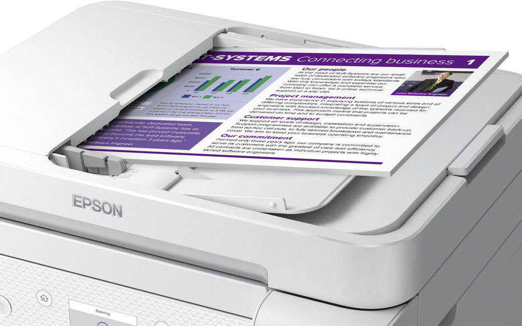 All-in-One Inkjet Printer with Scanner and Copier, White P6056