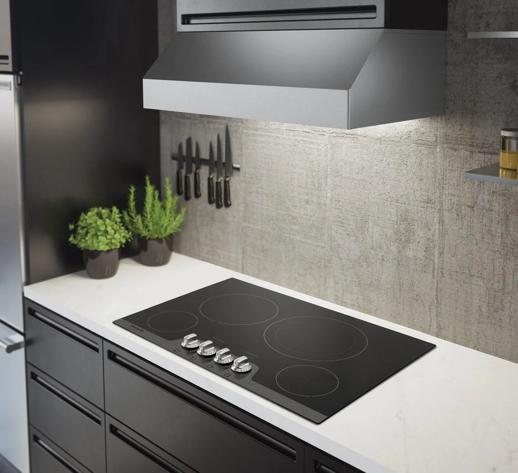 30 inch Stainless 4 Burner Electric Cooktop V48515