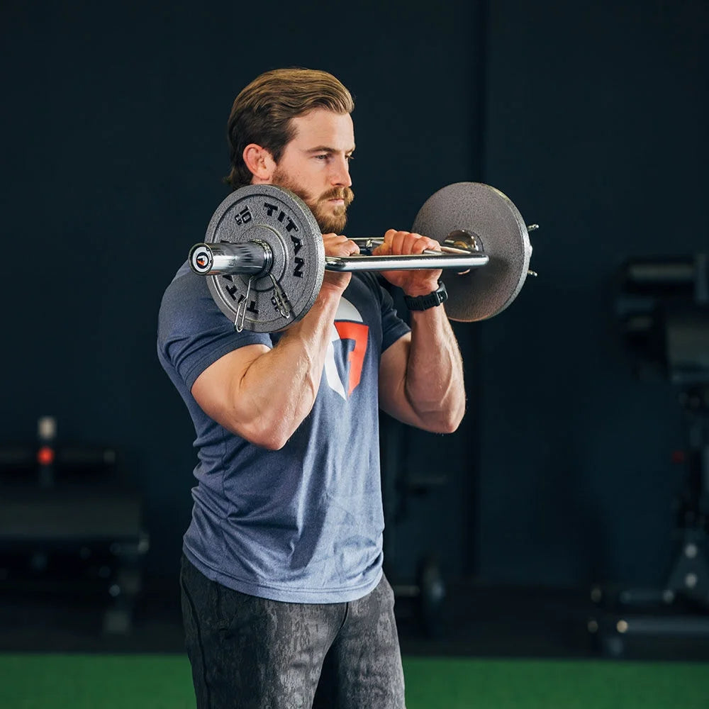 Olympic Triceps Bar, 200 LB Capacity, Chrome Finish G68549