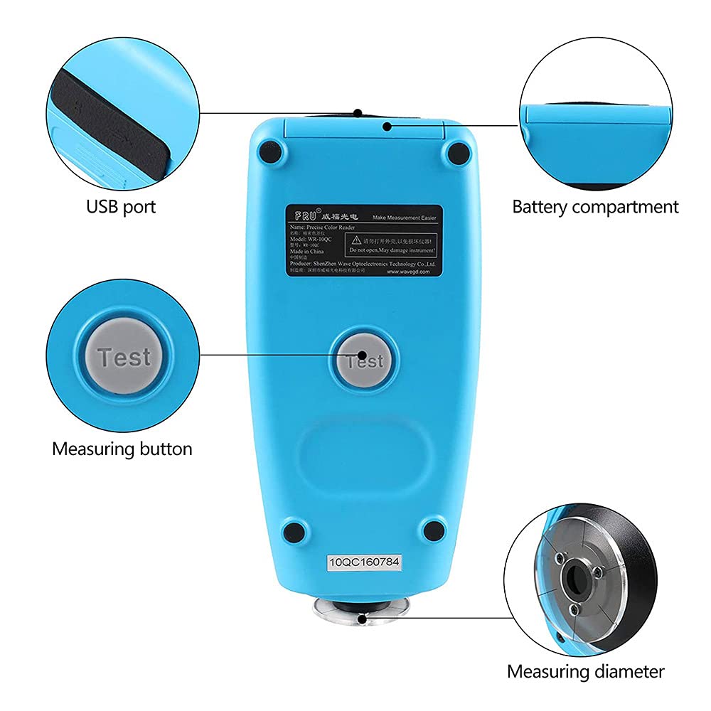 Portable Color Screen Digital Colorimeter 8mm Caliber X23419