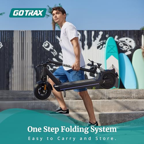 Electric Scooter for Adults, 500W Motor, 10" Solid Tire, 28-42 Miles Range, 20Mph, Foldable Commuting J520