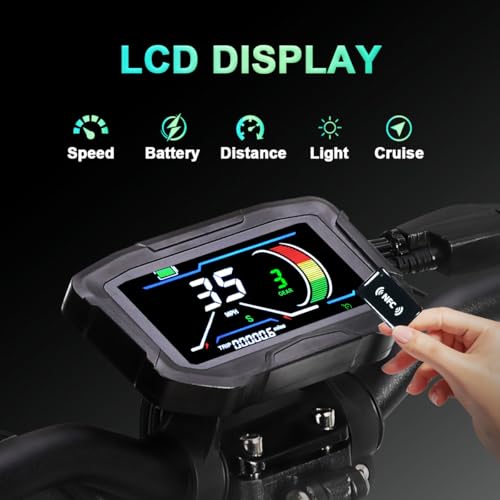 1200W Electric Scooter for Adults, 35 MPH, 50 Miles Range, Dual Suspension, 10" Fat Tires X7564
