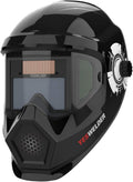 YESWELDER Large Viewing True Color Solar Powered Auto Darkening Welding Helmet with Side View, 4 Arc Sensor Wide Shade 4/5-9/9-13 Welder Mask for TIG MIG ARC Grinding Plasma LYG-Q800D-CP
