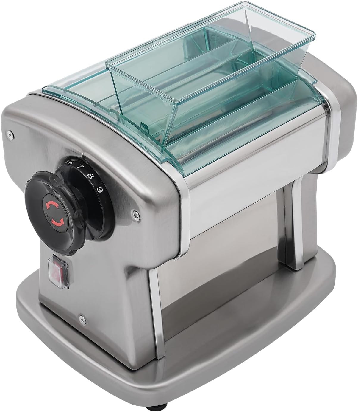 Electric Pasta Maker Machine, Automatic Noodle Machine with 9 Thickness Settings, Stainless Steel Blade, 135W H396311