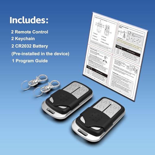 Garage Door Opener Remote with Keychain, 4 Button, 1 Pack N574