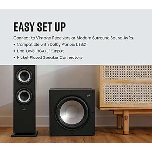 10" Home Subwoofer with 100W Amplifier, Dolby Atmos & DTS:X Compatible P253133