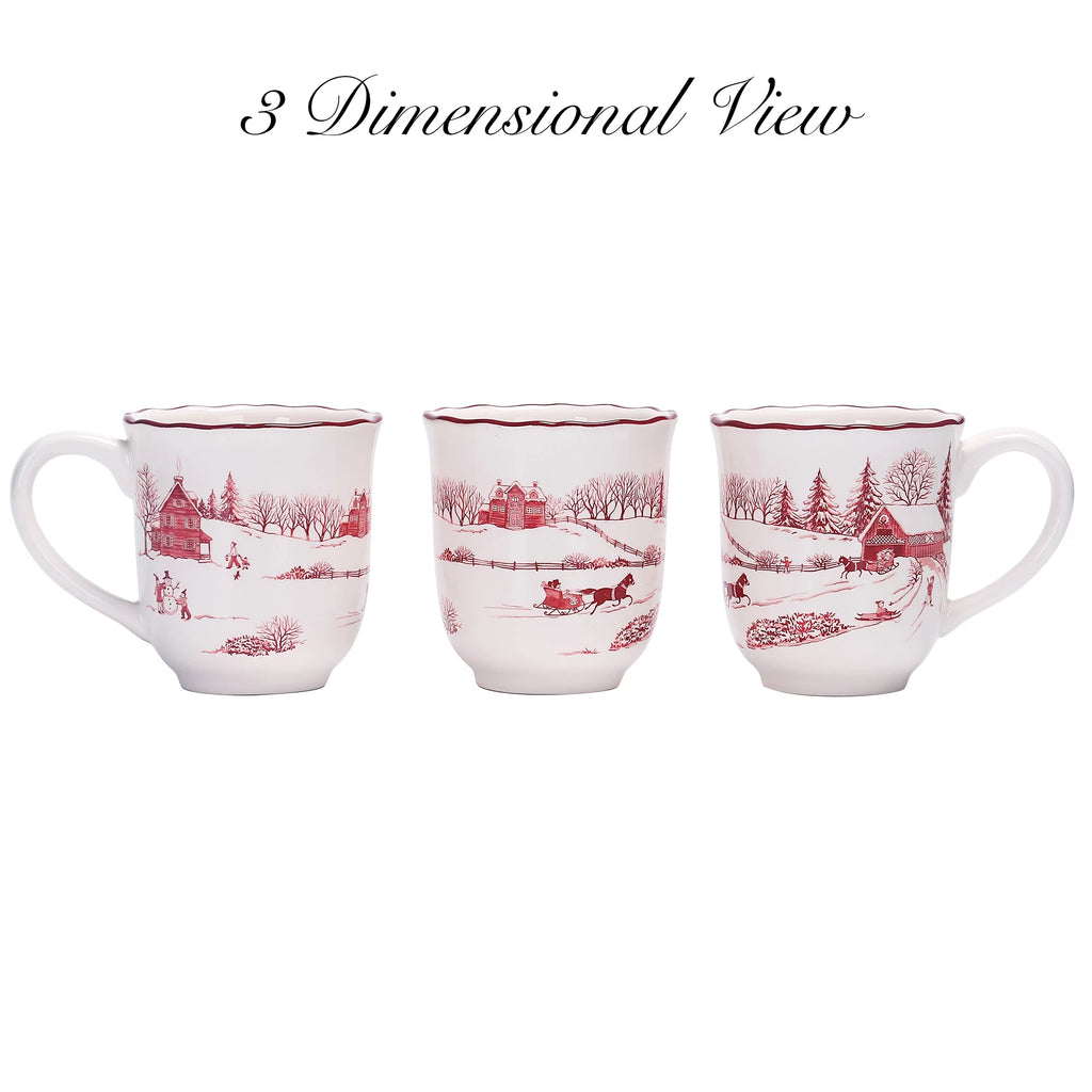 Ceramic 16oz Mugs, Set of 4, for Coffee, Tea & Drinks S58152