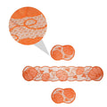 unbranded 1 Set 3Pcs Hollowed Pumpkin Table Runner Table Mat for Thanksgiving (Orange)