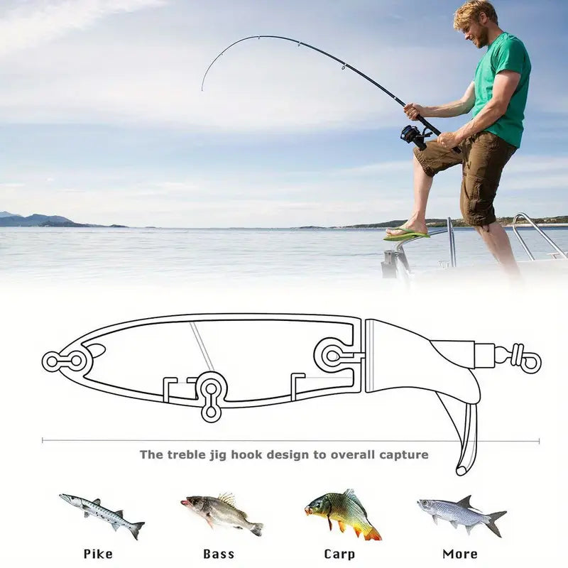 Bass Fishing Lures Kit - 30pcs Mixed Color Crankbaits Minnow Baits D504