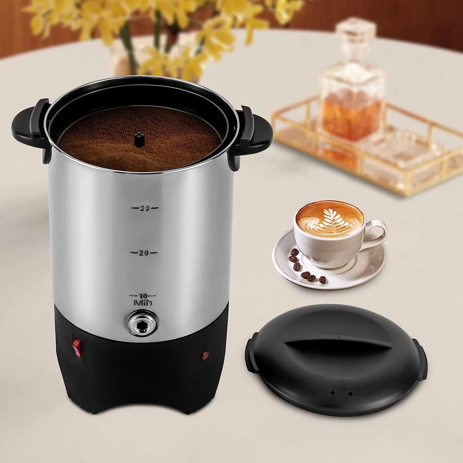 5.2L Stainless Steel Coffee Urn Dispenser with Spigot C422
