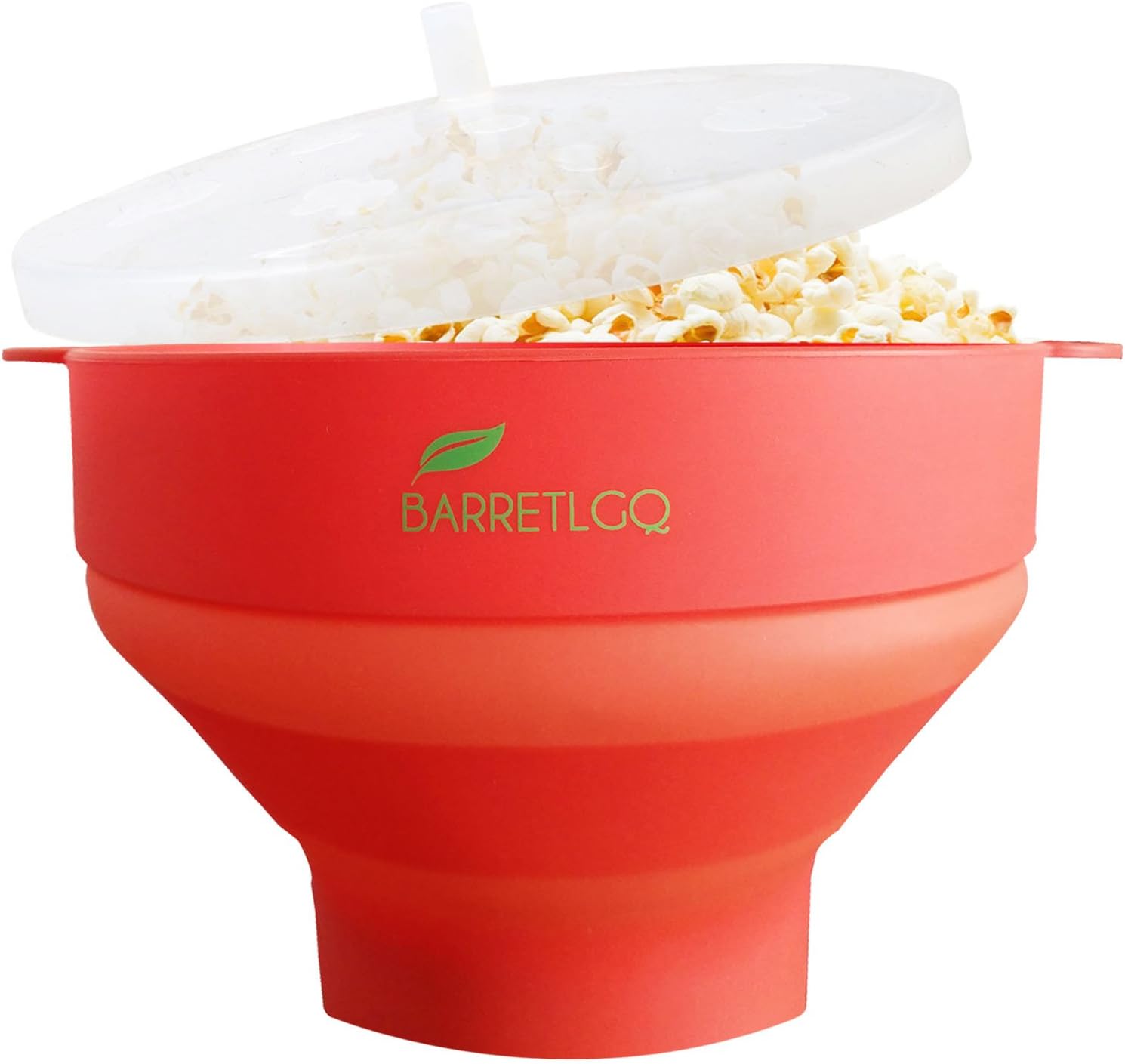 Silicone Microwave Popcorn Popper with Lid for Home Microwave Popcorn Makers with Handles Collapsible Popcorn Bowl