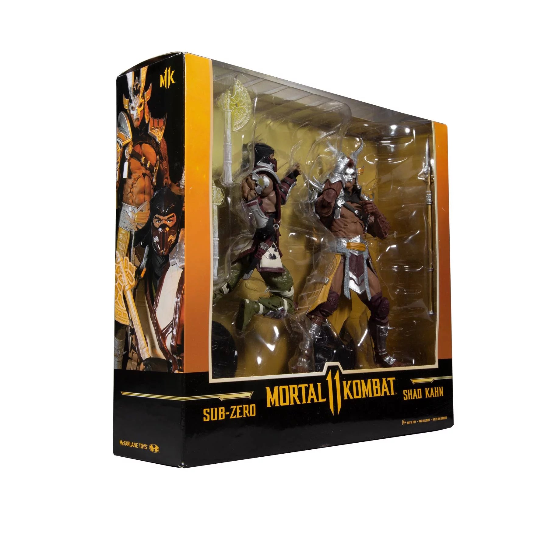 Mortal Kombat Sub-Zero vs. Shao Kahn 2 Pack 7 inch Action Figures Y354783