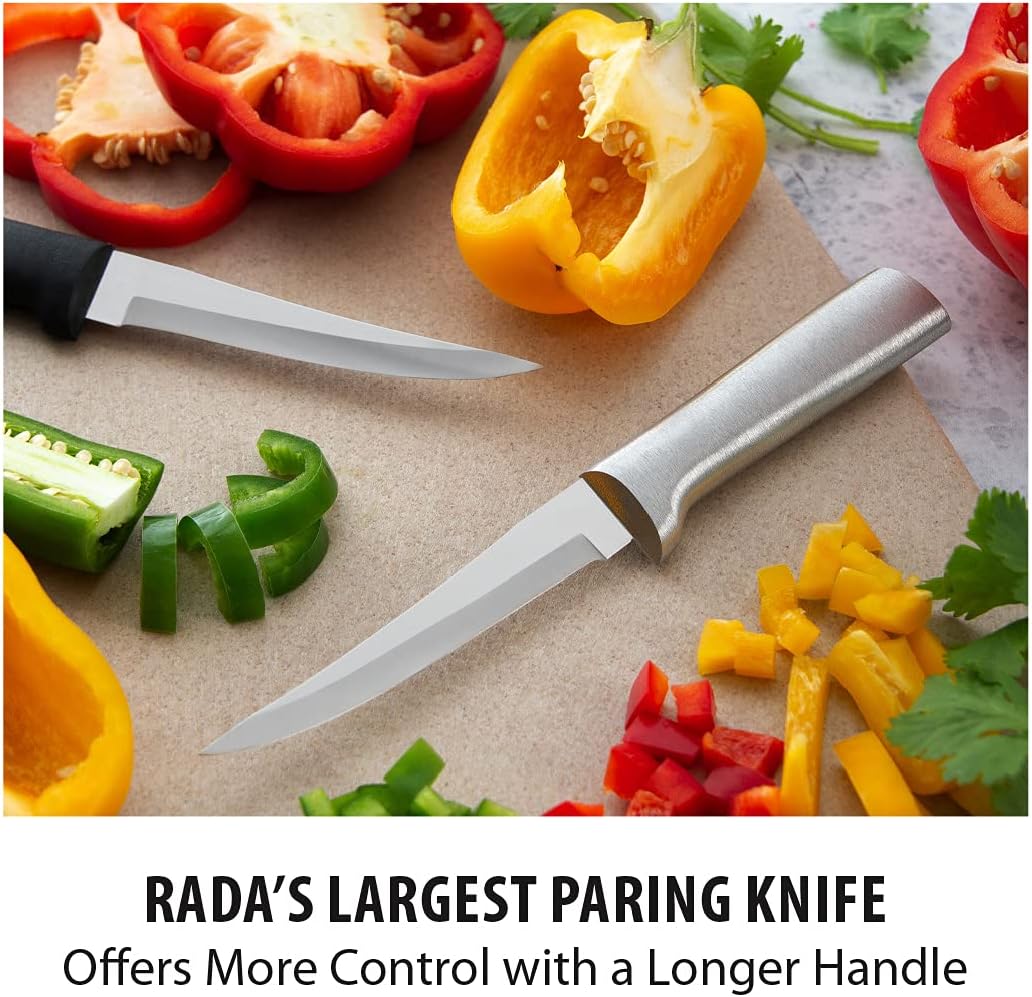 Paring Knife, Stainless Steel Blade with Aluminum Handle, 2 Pack C322