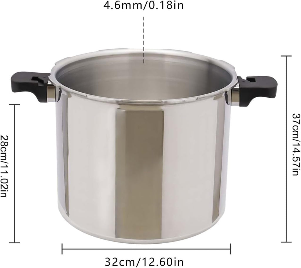 Stainless Steel Pressure Canner 22-Quart with Rack N386