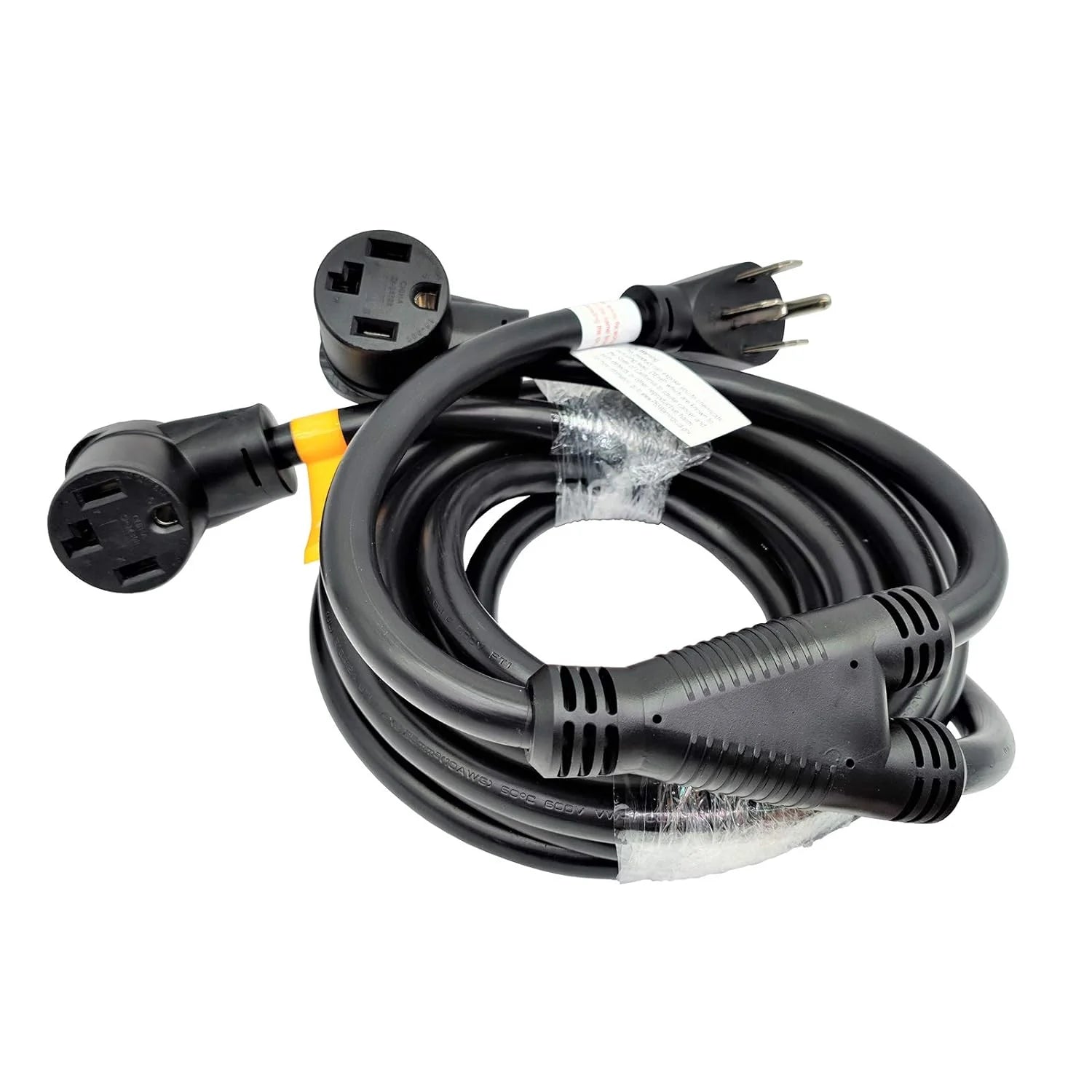 886603B NEMA 14-30 Splitter, Dryer 14-30P Male Plug To Dual 14-30R Female Receptacle, Dryer 4-Prong 30 AMP 14-30 Y Adapter Cord (20 Feet)