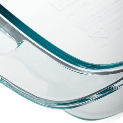 2-Qt Glass Casserole Dish with Lid, Tempered Glass Baking Dish with Large Handles O416053