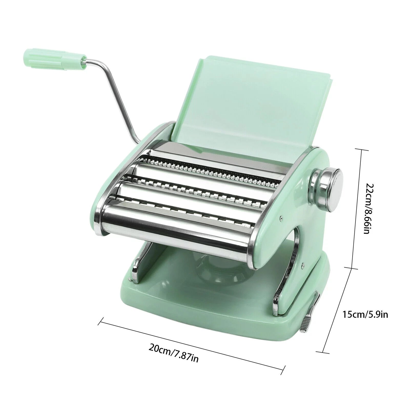 Pasta Maker & Roller Machine for Spaghetti and Fettuccine, Green R668