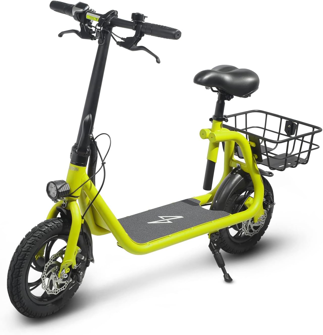 Foldable Electric Scooter for Adults with Seat and Basket B8430