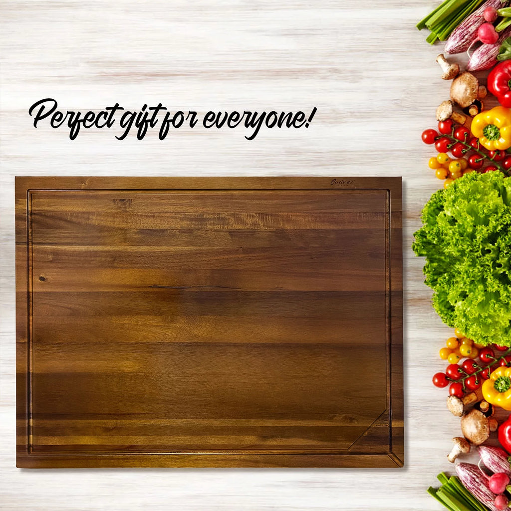 Acacia Wood Noodle Board with Adjustable Legs I42719