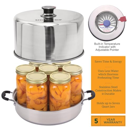 Steam Canner with Temperature Indicator, Stainless Steel J959