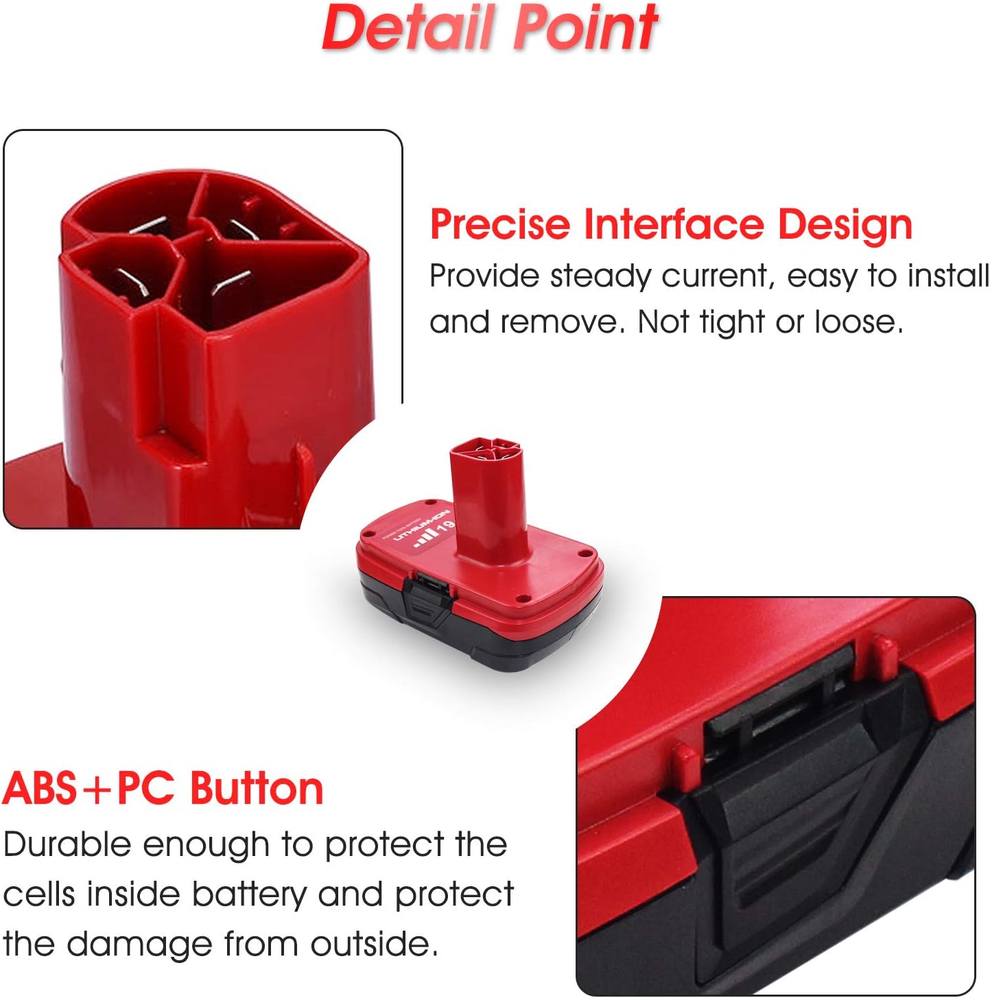 19.2V 3000mAh Lithium Ion Replacement Battery for Craftsman Tools S7868