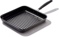 OXO Good Grips 11” Square Grill Pan, 3-Layered German Engineered Nonstick Coating, Stainless Steel Handle with Nonslip Silicone, Black