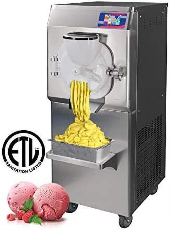 Commercial Hard Ice Cream Machine, Italian Water Ice Machine, Batch Freezer 14L W75511