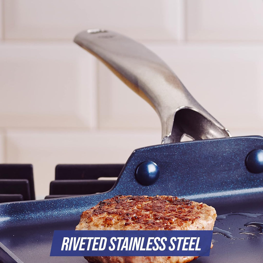 Nonstick Griddle Pan and Frying Pan Set, PFAS-Free E696882