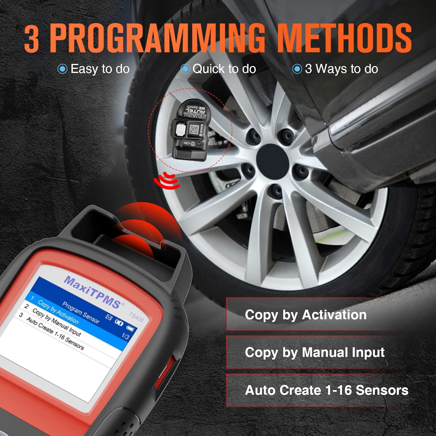 TPMS Relearn Tool for Tire Pressure Monitoring System W54726