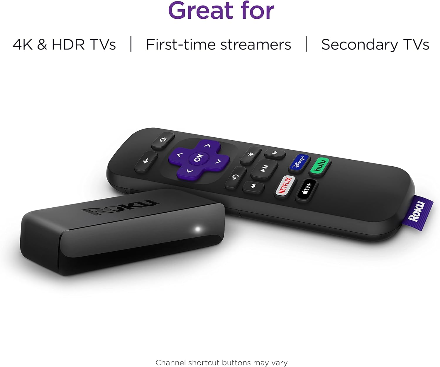 4K HDR Streaming Media Player with Remote and HDMI Cable Z987