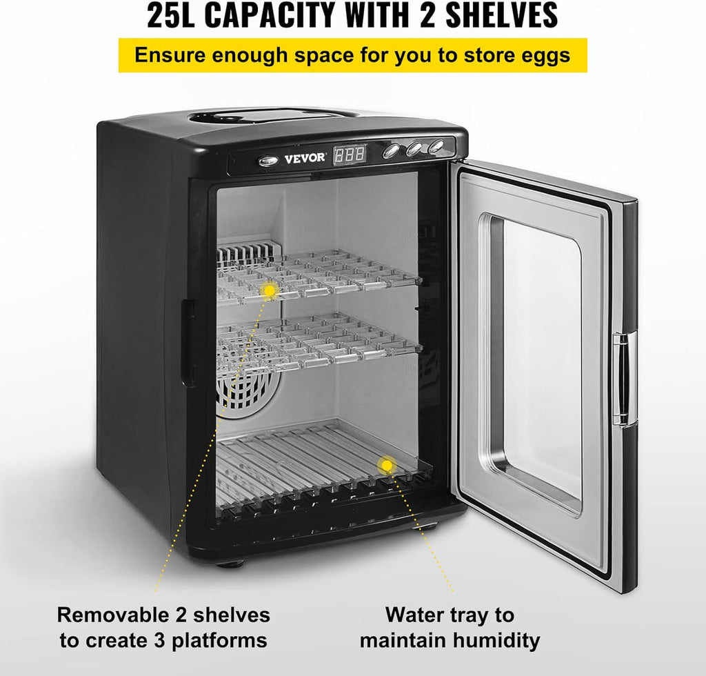 Reptile Incubator 25L Automatic Cooling and Heating for Egg Breeding E505