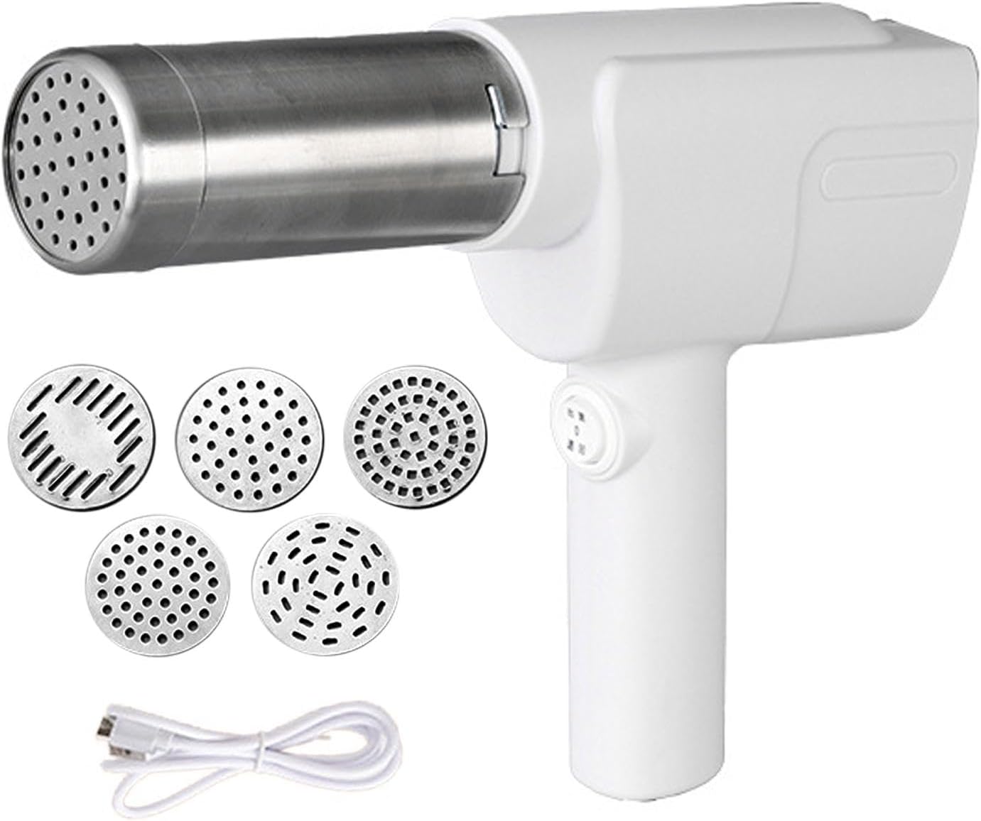 Handheld Electric Pasta Maker with 5 Heads for Colorful Noodles R953462