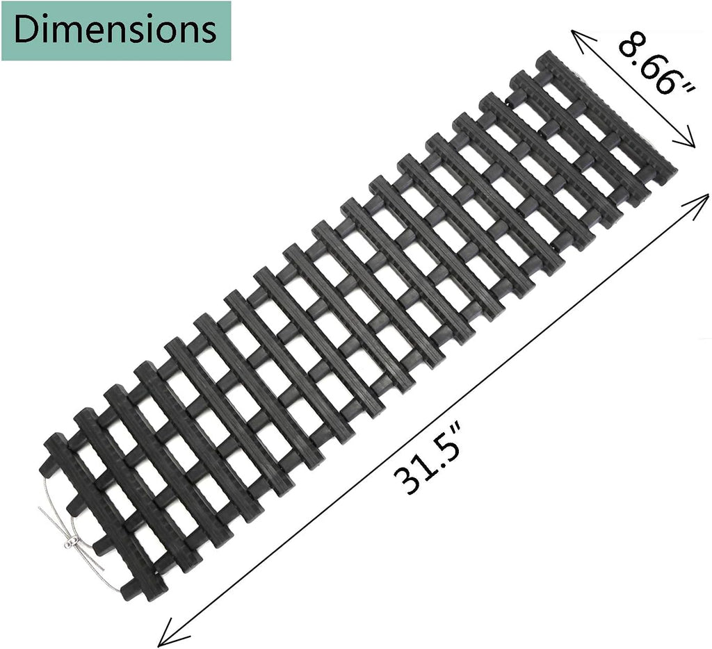 Portable Tire Traction Mats 33-Inch for Car Truck Snow Ice Mud Sand O82204